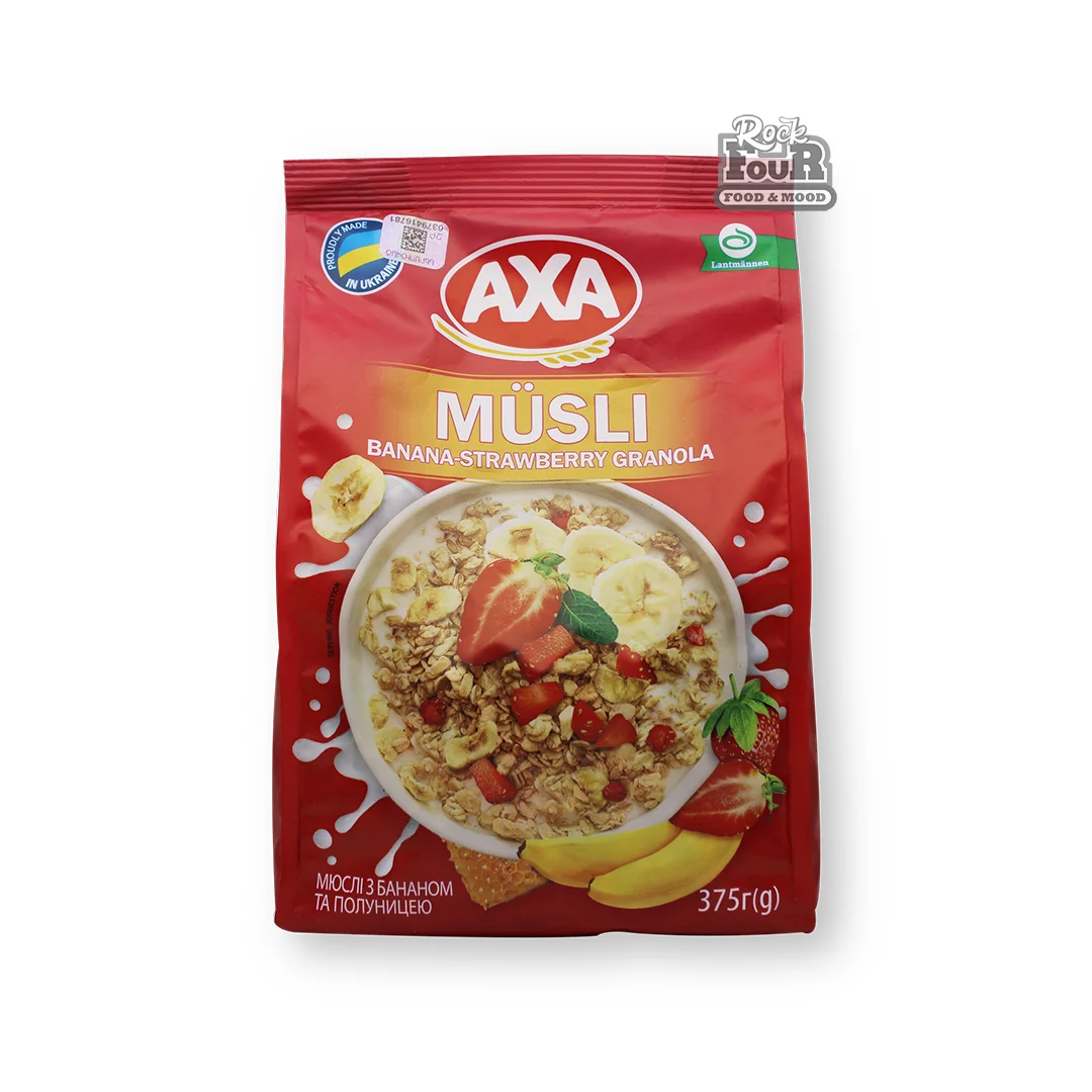 Muesli "AXA" with banana and strawberry 375g